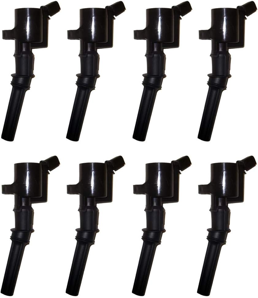 New OEM Platinum Spark Plug + AD AutoParts Ignition Coil Fits 1997-2011 Ford Lincoln Mercury Compare to DG-508 SP493