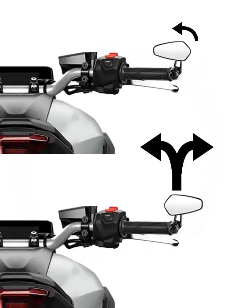 Motocyklowe Lusterka Wsteczne Pasuje Do Yamaha MT09 MT07 2021-2024 2025 Końcówka Kierownicy Lewe Prawe Lusterka Boczne Akcesoria Motocyklowe Motocyklowa kierownica lusterka