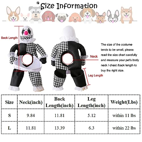 Jormaho HALLOWEEN DOG COSTUME For Small Medium Large Dogs, Devil Dog Cosplay Costume Cat Halloween Clothes Special Events Photo Props thumb #1