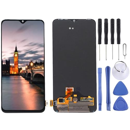LCD�t����� For OnePlus 7�̃I���W�i��AMOLED�}�e���A��LCD�X�N���[���ƃf�W�^�C�U�[�t���A�Z���u���i���j