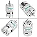 Hilitand DC XD-775 Motor, 24V Mini Electric Motor High Speed Low Noise Brush Double Ball Bearing DC Motor (24V)