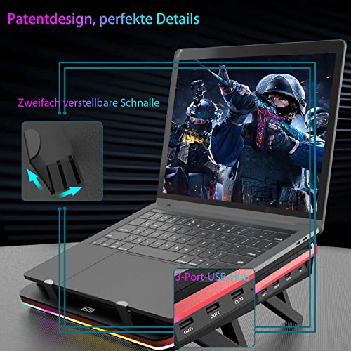 Support refroidisseur PC portable IETS GT500 résout surchauffe ordinateur - 7