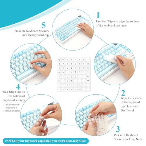 Cobertura para Teclado con Burbujas para Uñas Largas Braxan miniatura 7