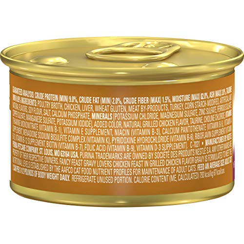 Image of Fancy Feast Gravy Lovers Wet Cat Food, Chicken, 3 Oz Can