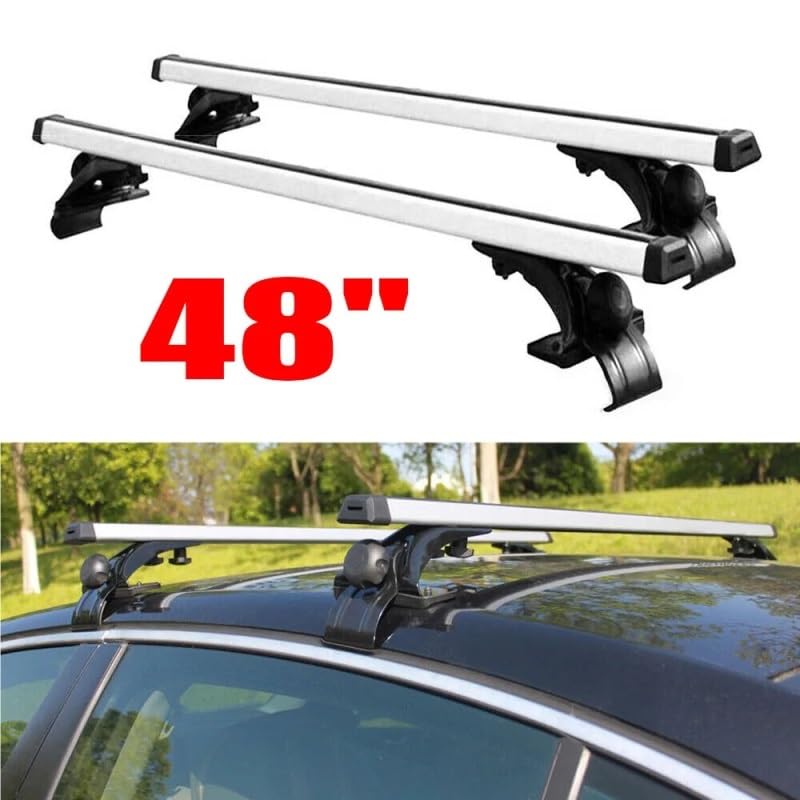 Portabicicletas techo baca universal ajustable de 48-51 pulgadas y 165 lbs 2