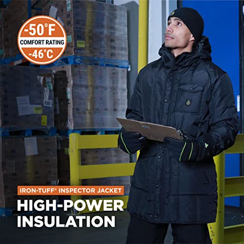 RefrigiWear Insulated Iron-Tuff Inspector Jacket Water-Resistant Knee-Length Workwear Coat2