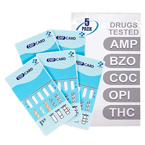 MiCare [5pk] - 5-Panel Urine Test Card (AMP/BZO/COC/OPI/THC) #MI-WDOA-754