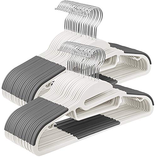 Perchas Ropa Plastico Blanco Marca SONGMICS