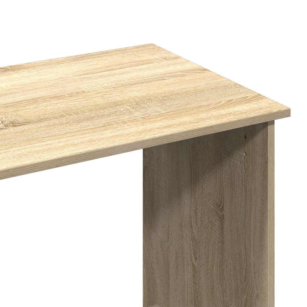 Biurko dąb Sonoma 80 x 40 x 75 cm, stół roboczy z materiału drewnopochodnego o gładkiej powierzchni, łatwe w utrzymaniu i wszechstronne zastosowanie, do gabinetu, sypialni, salonu