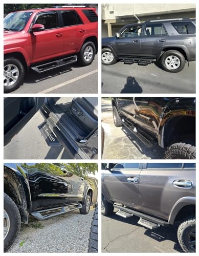 Estribos laterales para Toyota 4Runner 2010-2024 negro acero miniatura 3