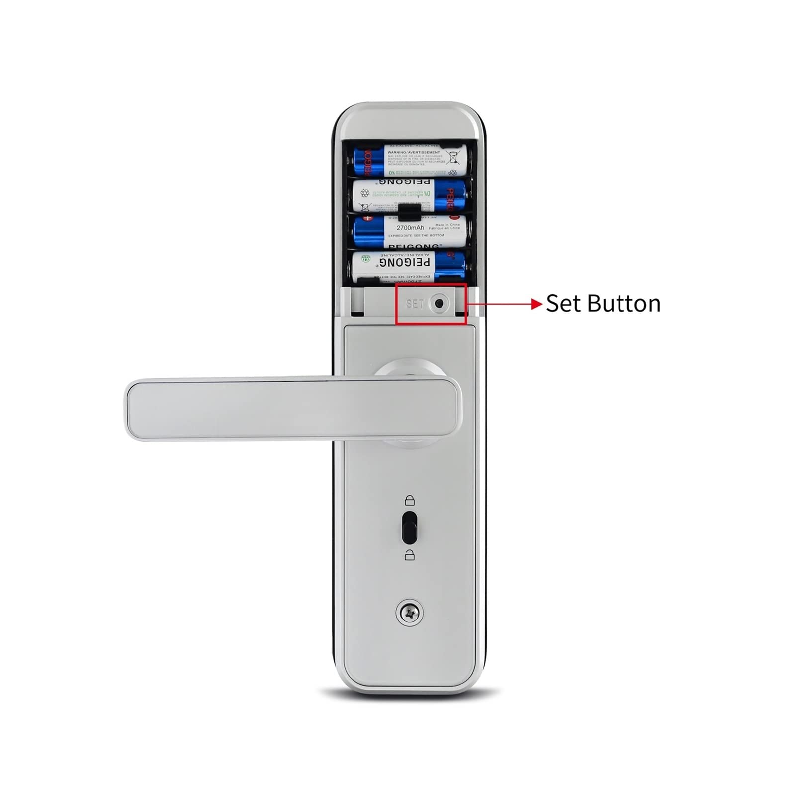WIFI Serrure de porte intelligente Cerradura Inteligente, mot de passe du clavier tactile, empreinte digitale avec verrou de porte numérique Fechadura(3585 sliding mortise)