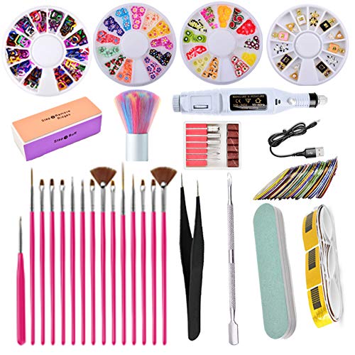 Kit eléctrico de limado de uñas para manicura y arte miniatura 1