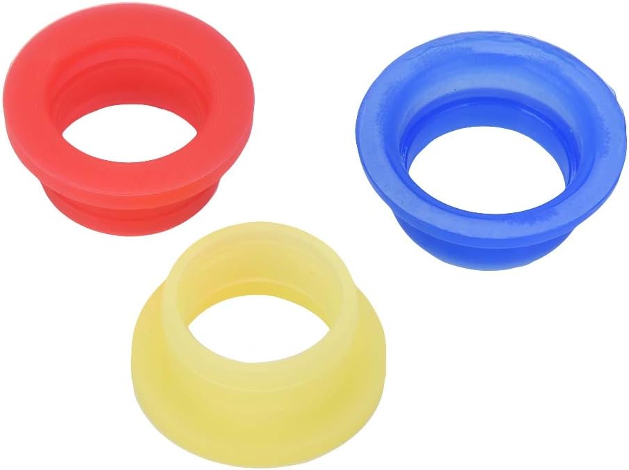 Cocoarm 3pcs Exhaust Pipe Silicone Gasket, Soft High Temperature Resistant for HSP 1/8 RC Nitro Car, with Tubing Joint Adapter