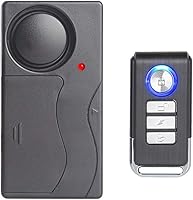 Mengshen Wireless Vibration Alarm 110dB Anti-Theft Burglar for Bike Motorcycle Car Door Window - Remote Control Included