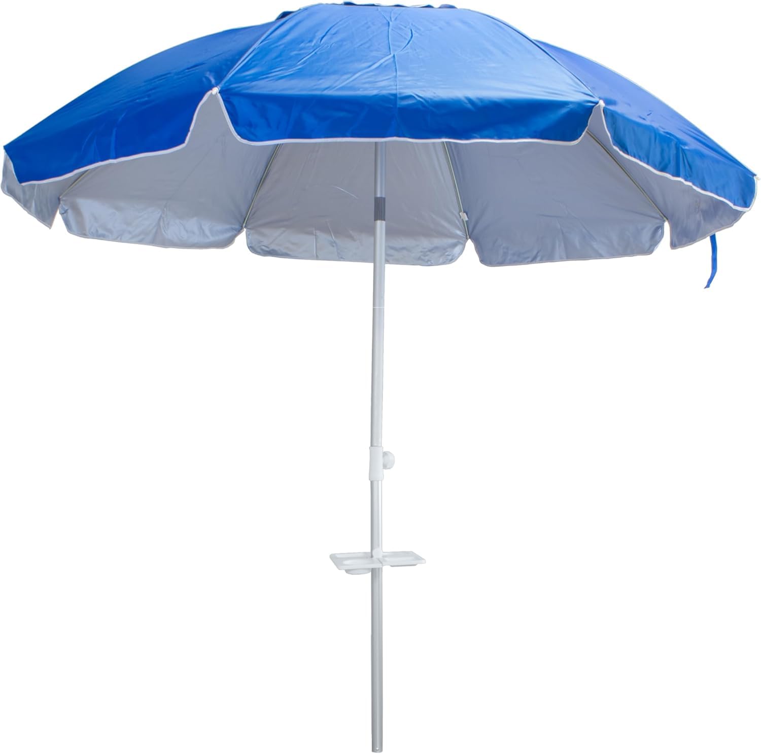 Ombrellone da Spiaggia Maiori – Struttura in Alluminio, Telo Anti UV, Snodo Zincato, Stecche in Fibra di Vetro, Base a Trivella, Sacca con Tracolla