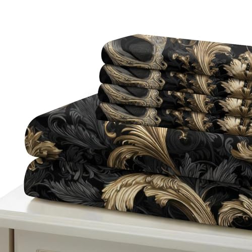 Parure de lit imprimée 3D de prestige housse couette corbeau gothique microfibre - 7