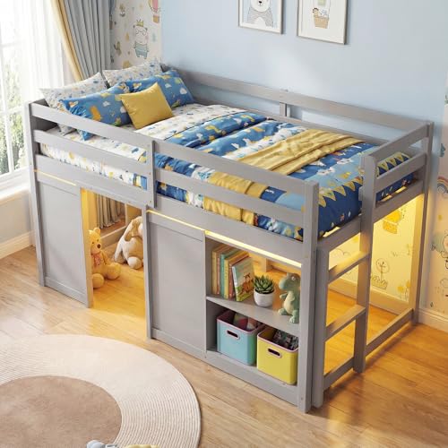 Giantex Wooden Loft Bed