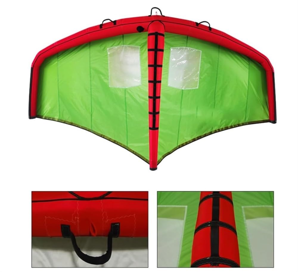 Aufblasbare Flügelfolie, Surfflügel, Windflügelfolie, Handfolien-Flügeldrachen, mit Aufbewahrungstasche und Leine, zum Surfen, Skifahren, Surfen, Wasserspielen