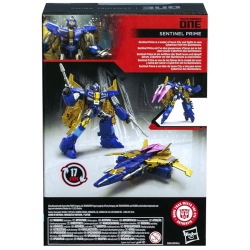 Transformers Toys Studio Series Voyager Class One Sentinel Prime 6.5-inch Converting Action Figure, Robot Toys, 8+ - image 2