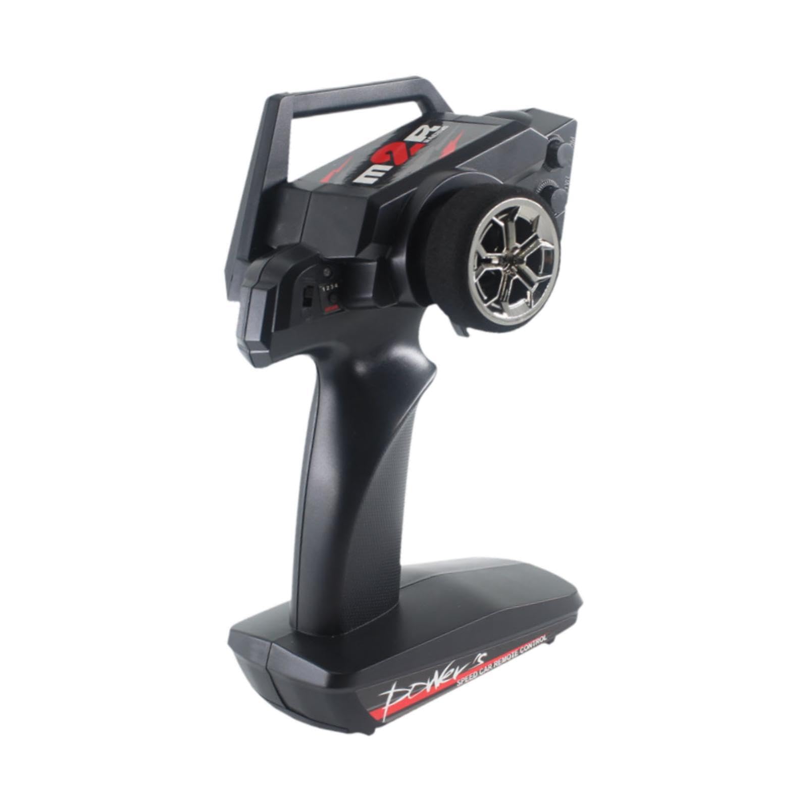 Control remoto para coche RC, transmisor RC de alto rendimiento de 4 canales para piezas coche 1/12, rendimiento confiable, Para carrera control mejorada, pieza repuesto electrónica