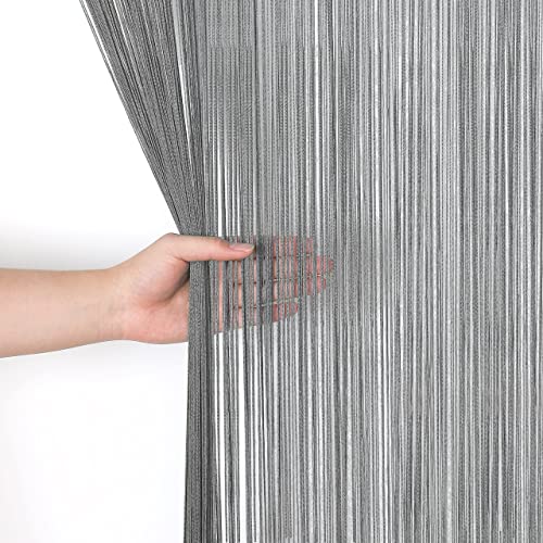 HSYLYM Door Curtain Window Curtains Door Decorations Room Dividers Decorations for Room,Doorways,Wall,Closet,Party and Furniture,One Piece Design,W35 xL79,Grey - Image 4