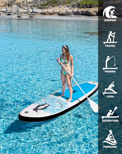 Image of Tuxedo Sailor 10'6 inchx33 inchx6 inch Inflatable Stand Up Paddle Board with Premium SUP Accessories,Paddle Boards for Adults & Youth of All Skill Levels