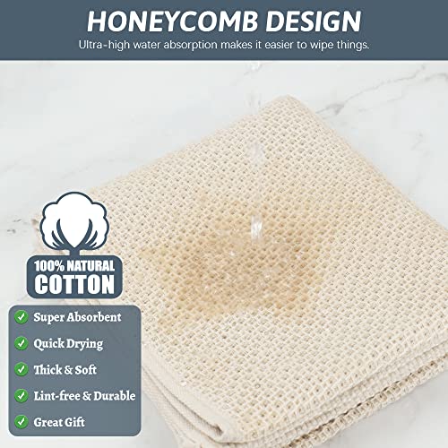 Nialnant 4 Pack Kitchen Towels,Large 100% Cotton Kitchen Hand Towels,Dish Towels For Drying Dishes 13X28 Inches, Multi Color #TOP3