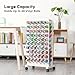 Crafit 𝐂𝐫𝐚𝐟𝐢𝐭 Mobile Vinyl Roll Holder, 60 Compartments Vinyl Storage Organizer Cart with Wheels, Wooden Craft Organizer Rack for Blueprints Gift Wrap Cart (2