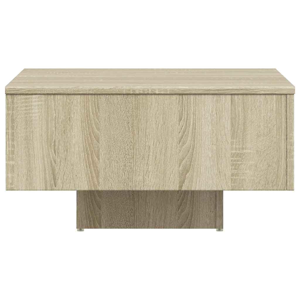 Générique Couchtisch, Eiche Sonoma, 60 x 60 x 31,5 cm | Robuste Oberseite, Pflegeleicht mit feuchtem Tuch abwischbar, stabil und langlebig, für Wohnzimmer