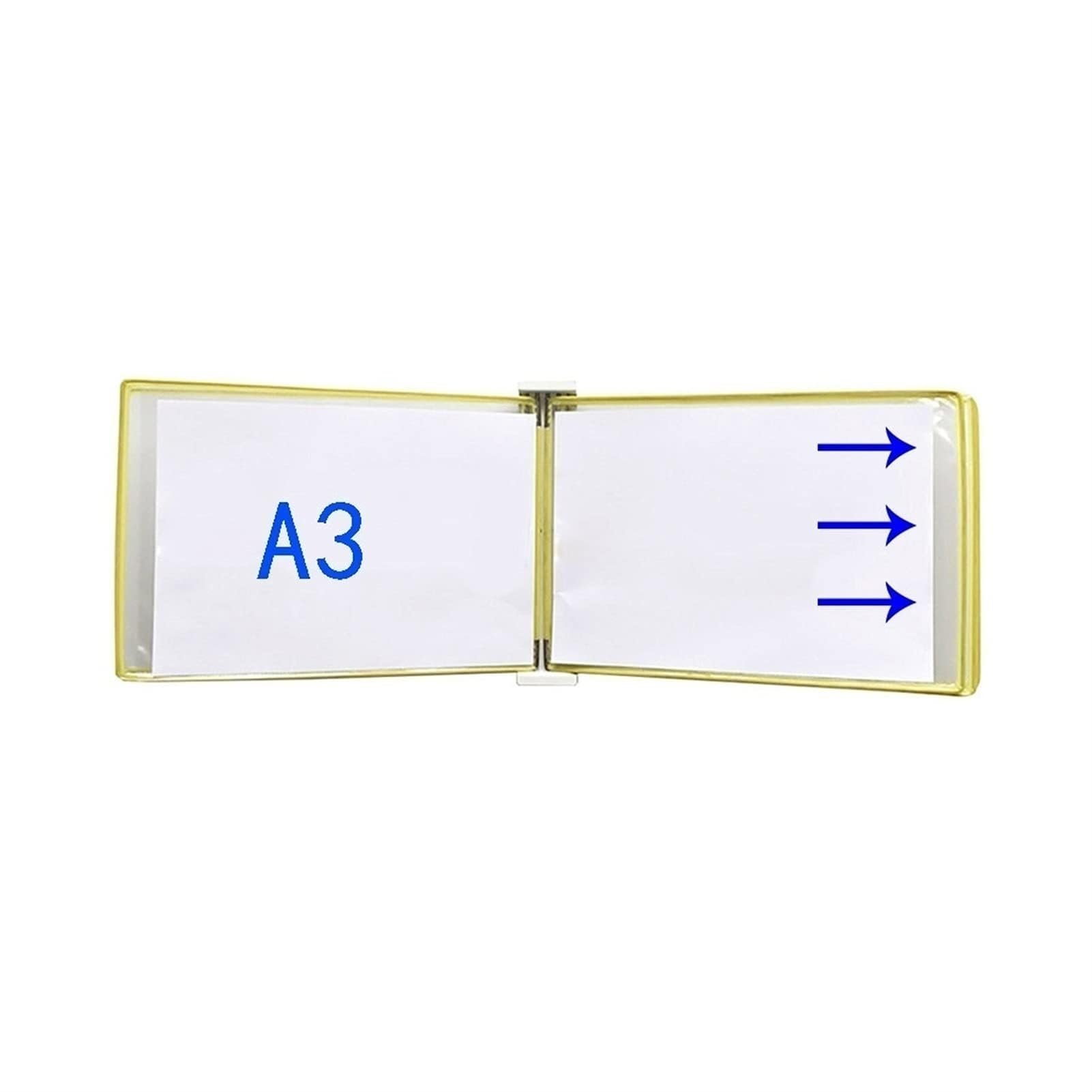Espositore da parete con 10 pagine, organizer per libri, per officina, mostre e ufficio