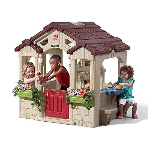 Step2 Charming Cottage Kids Playhouse, Indoor and Outdoor Playset, Interactive Sounds, Toddlers 2+ Years Old, Easy to Assemble Backyard Discovery Playhouse Step2 Charming Cottage Kids Playhouse, Indoor and Outdoor Playset, Interactive Sounds, Toddlers 2+ Years Old, Easy to Assemble Backyard Discovery Playhouse