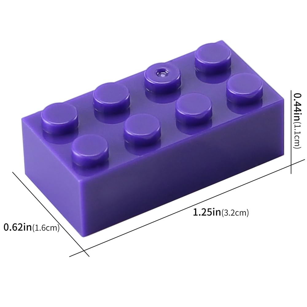 Amazon.com: Feleph 2x4 Bricks Dark Purple 320 Pieces Parts Classic