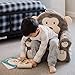 Soft Landing Character Chair with Carrying Handle & Side Pockets-Monkey, Premium Sweet Seats, Elephant