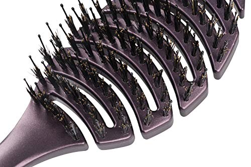 Escova de Cabelo Ventilada Flex Pequena Violet, Lanossi Beauty & Care, Escova de Cabelo Ventilada Fl