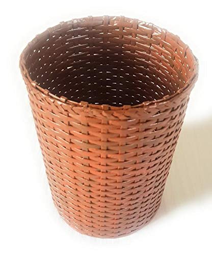 PAPERUS Sonas Creation Customizable Light Brown Waste Basket Dustbin Trashcan Paper Bin Indoor Planter Open Bin STANDARD Size 10 ltrs & 11 Inch TALL Eco-friendly Sustainable Handmade of Paper Ropes