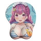 湊あくあ マウスパッド バーチャルYouTuber おっぱい 3d 立体 手首 可愛い マウスパッド