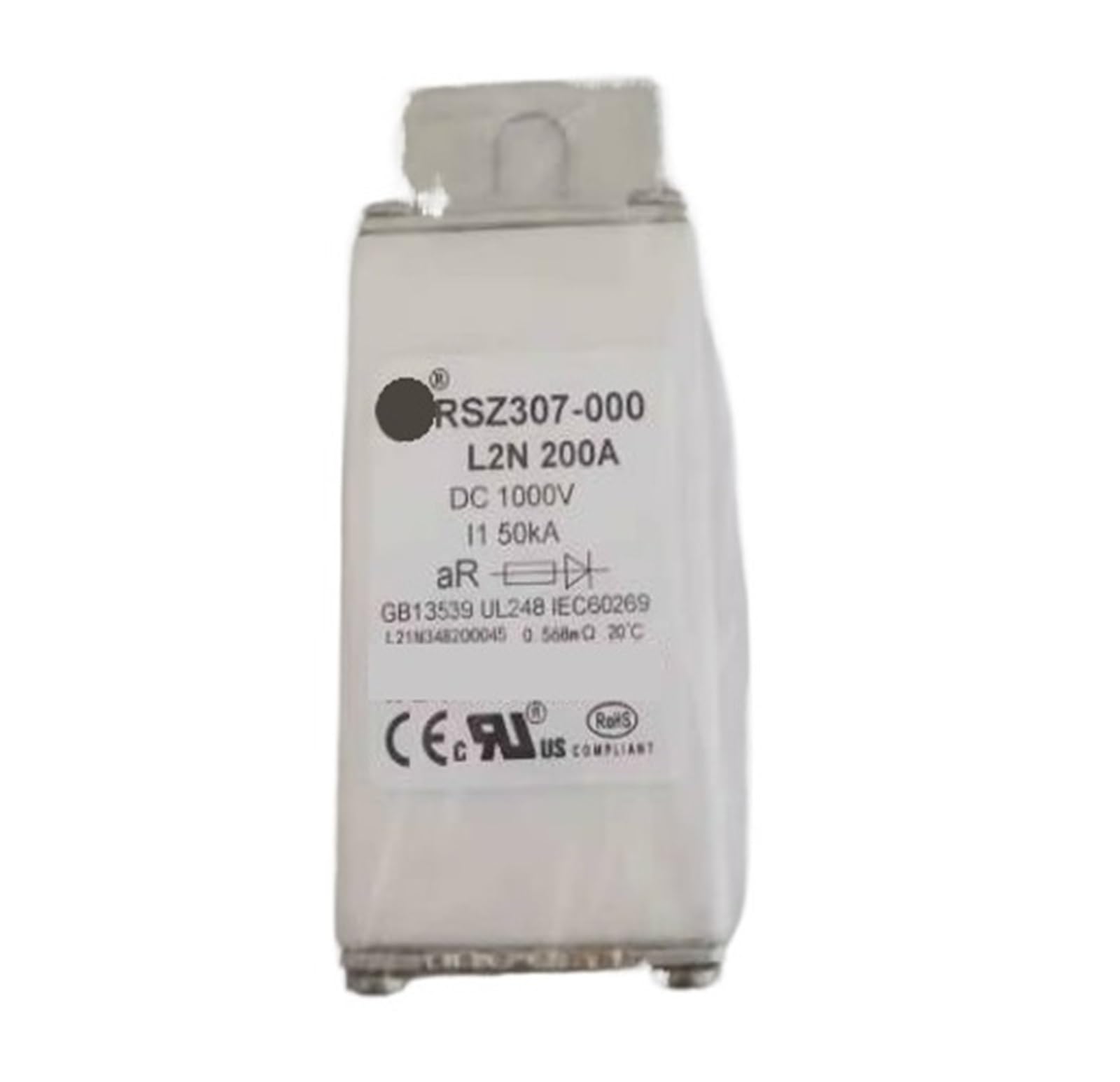 Cleufwko One Color Fuse Rsz307-000-L2n-50A-1000Vdc Rsz307-000-L2n-125A-1000Vdc Rsz307-000-L2n-200A-1000Vdc