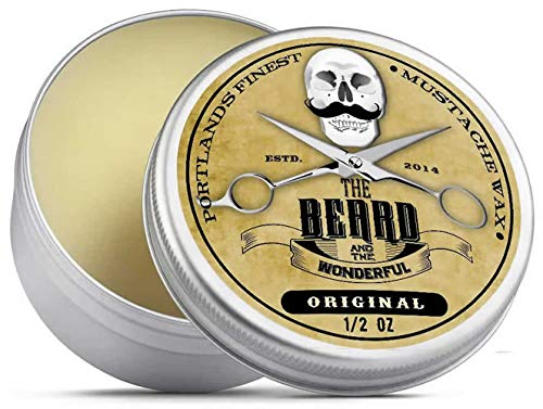 Premium Strong Moustache Wax (15ml) Unscented for styling twists,points & curls - The Beard and The Wonderful by The Beard and The Wonderful Cover