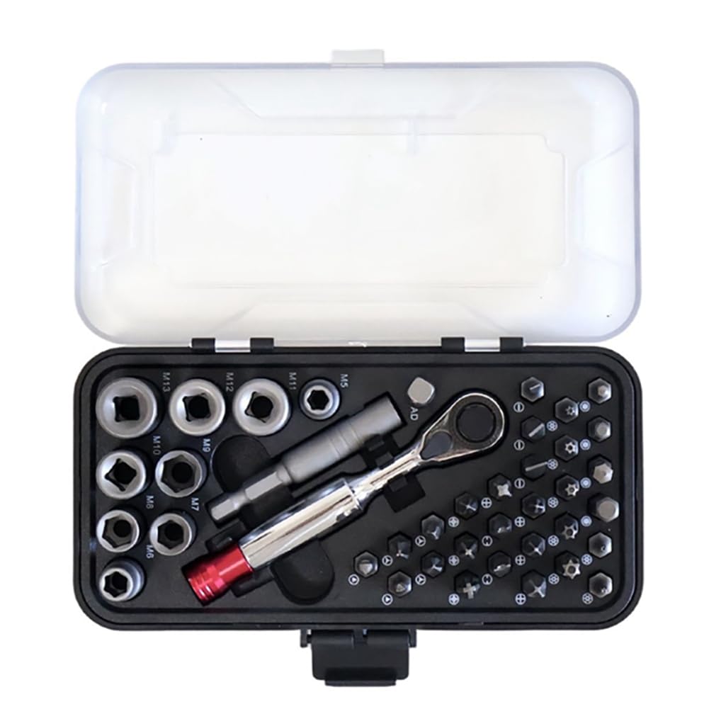 Jnchdghwa Ratchet Screwdriver Set 40 in 1 S2 with Disassembly& Repair Tool for Bicycle and Household Applications