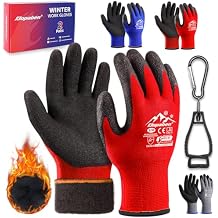 Winter Thermal Gloves for Men Women, Cold Weather Windproof Ski Snow Gloves with Touchscreen Fingers for Running Cycling Hiking Driving