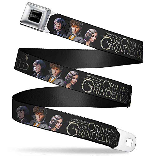 Buckle-Down Belt Seatbelt Buckle Fantastic Beasts the Crimes of Grindelwald 3 Character Pose Mens Womens Kids Adjustable
