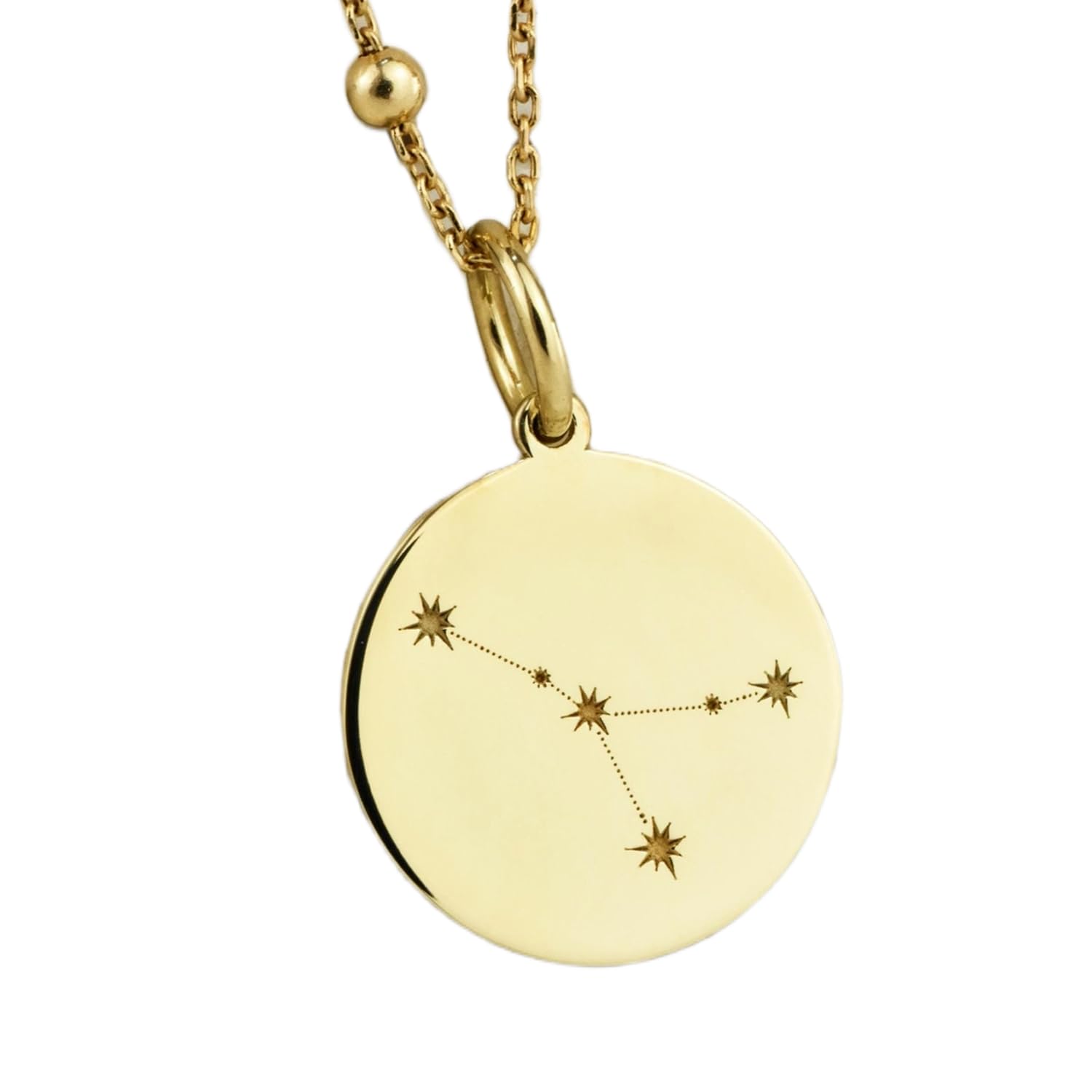 LKBEADS Luxus-Anhänger aus 925er Sterlingsilber, 28 mm, ohne Kette, Sternbild Krebs, Geburtstag, Astrologie-Schmuck, für Krebs-Sternzeichen-Sig-Münze, vergoldet, handgefertigt | LK_OPC_00714