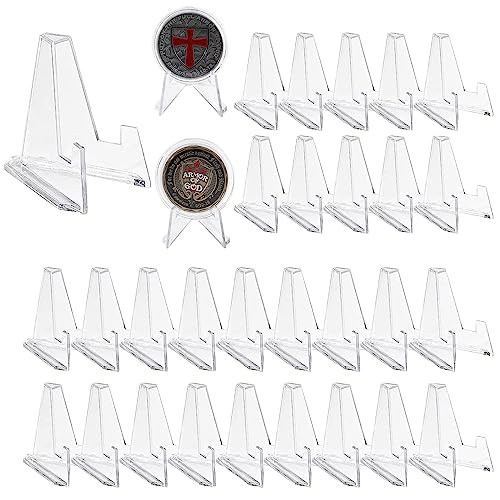 MITUMORMOR 25 Stück Acryl Kartenständer - Mini Staffeleien 5,5cm Für Karten, Medaillen & Münzen