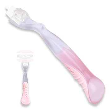 Replacement Handle Compatible with Gillette Venus, Comfort Glide Razor Handle Non-slip Ergonomic Handles for Women Pink