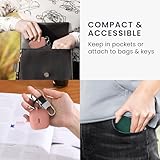 kwmobile Silicone Carry Case Compatible with JBL Tune Flex Cover - Embossed Soft Rubber Pouch - Embossed Pattern - Image 6