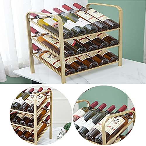 Paifa Wine Display Rack,Wine Racks,Metal Bottle 3-Tier Obliquely Placed Wine, Multifunctional Wine Cabinet For Household Living Room Bar Counter #TOP4