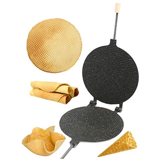 Waffle Maker round form non-stick coating granite stone Cookies Pastry