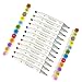 FabuColor - Alcohol Based Markers - Brush & Chisel Tip Art Set with Case - 12 Assorted Colors - Blendable Refillable Ink - Replaceable Nibs - Dual Sketch Broad or Fineline - Double Ended Permanent