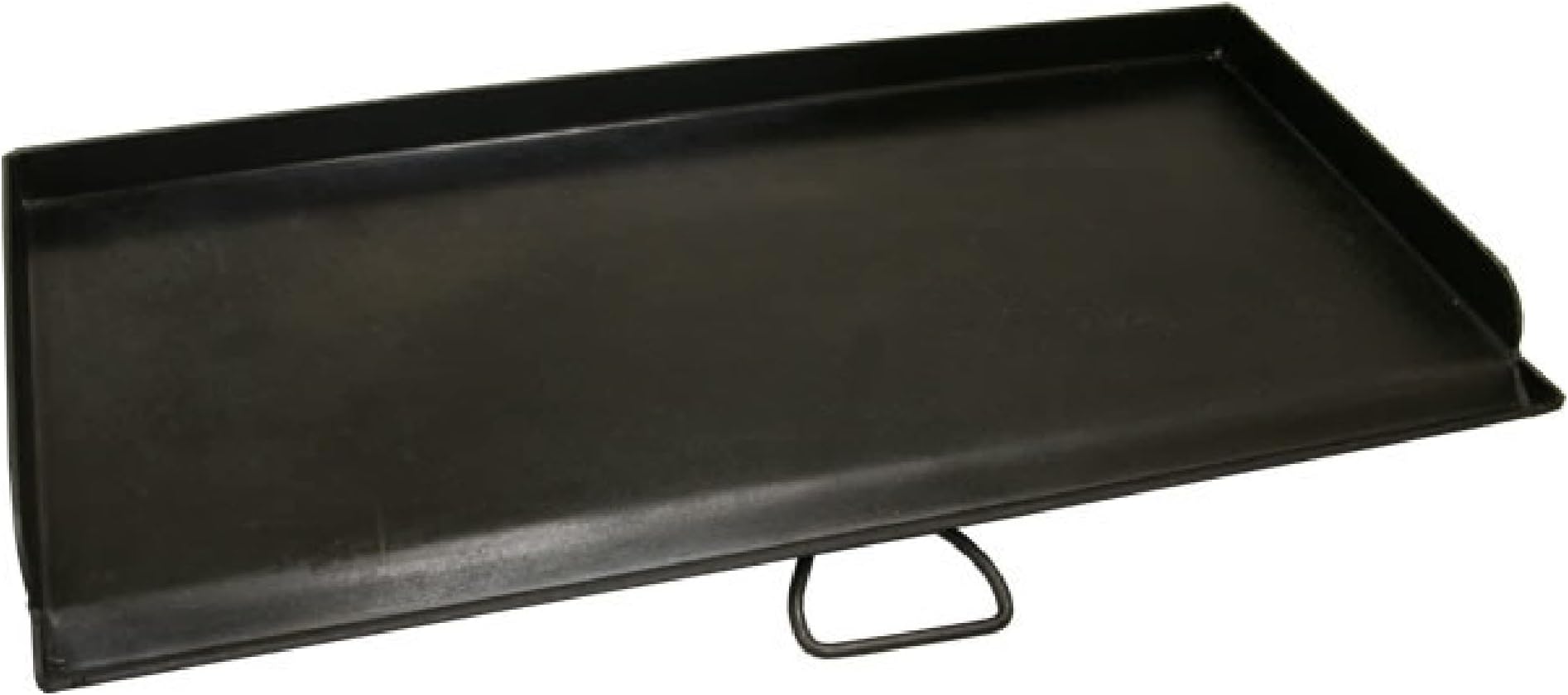 SG60 Professional True Seasoned Steel Griddle Covers Two Burners with Handle, Fits Most 14" Cooking Systems