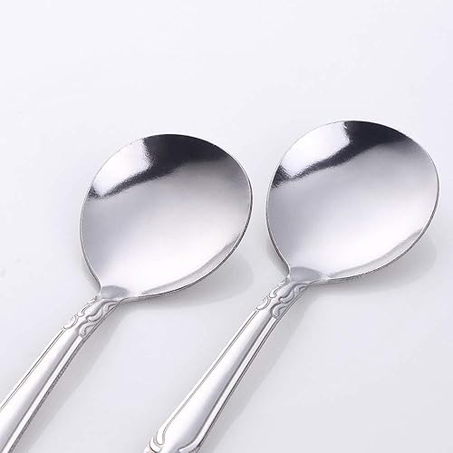 Miniatura 236 de Juego de 12 cucharas de café, mini cucharas de café, cucharas de espresso de acero inoxidable, cucharas pequeñas para postre, té, aperitivo, 4.6